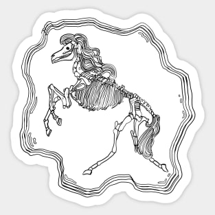 Horse bones Sticker